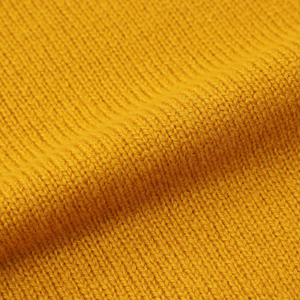 【新品】GRAN SASSO ウールソリッドモックネックニット マスタード 46 12Gメリノウール モックネックニット｜GRAN SASSO（グランサッソ